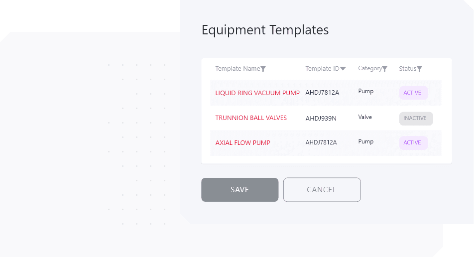 Create central repository of asset templates.